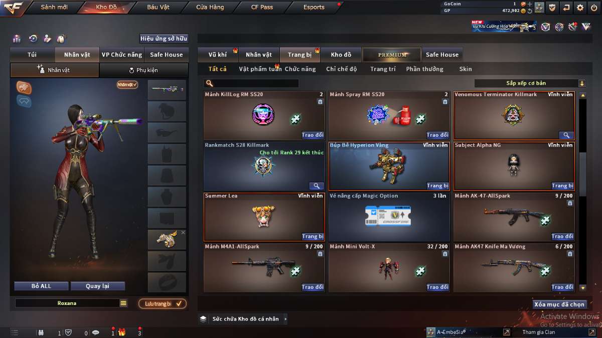 shop acc cf uy tin gia re